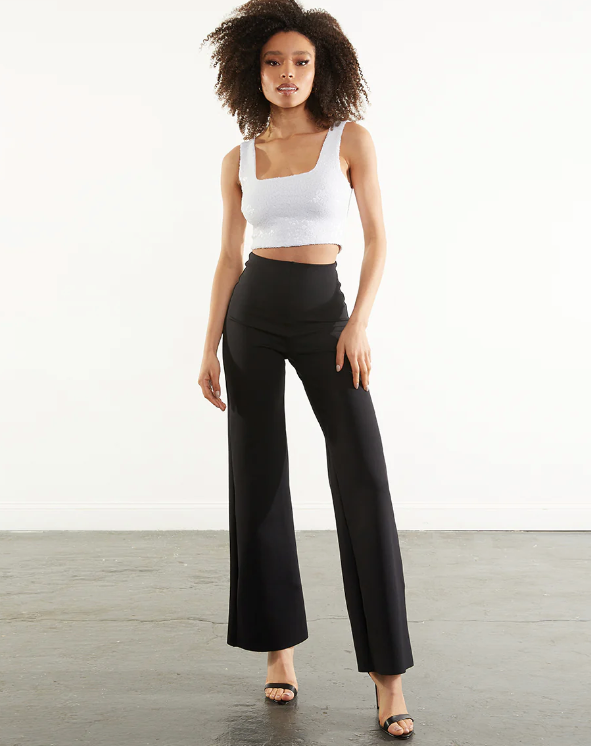 Neoprene Wide Leg Pant