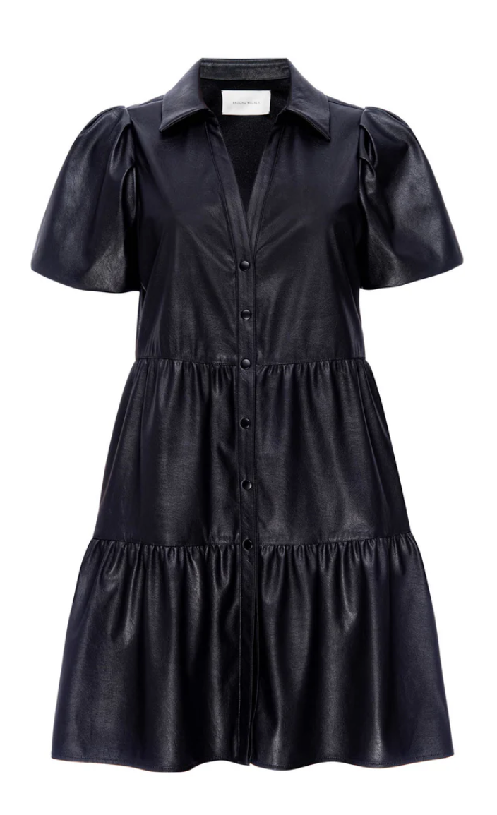 Havana Mini Dress in Vegan Leather