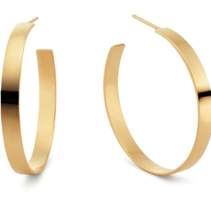 Carrie Flat Hoops