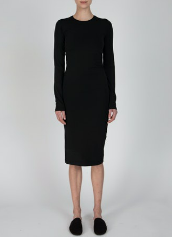 Long Sleeve Dress with Side Ruching