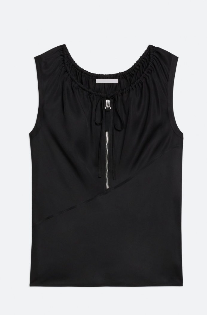 Sleeveless Drawstring Top