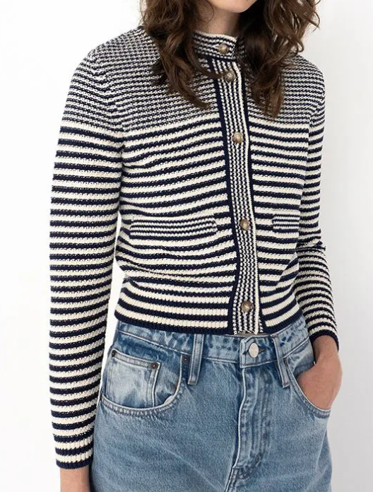 Compact Stripe Cardi