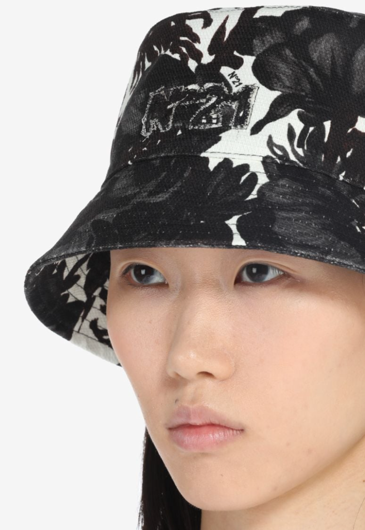 Flower Embroidery Bucket Hat