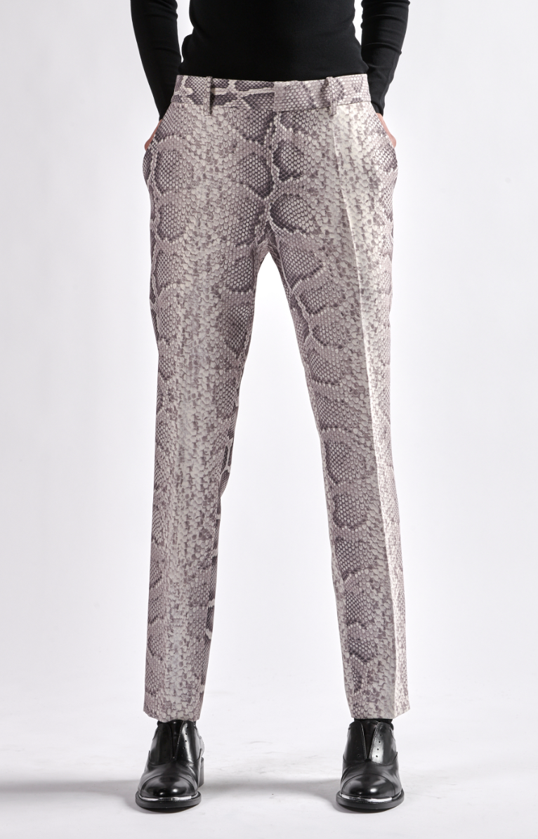 Snake Print Skinny Trouser