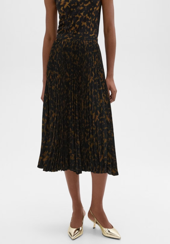 Knife Pleat Sunburst Skirt