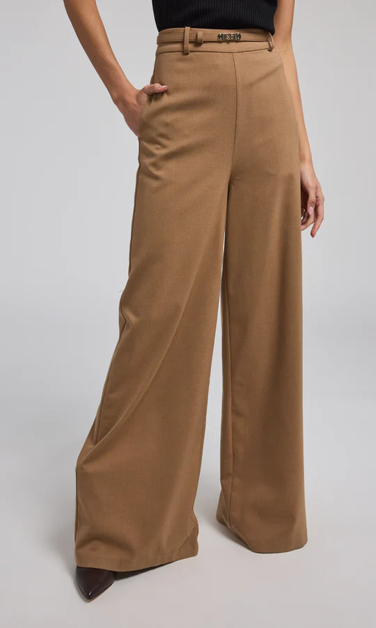 Johanna Suiting Turn-Lock Belted Pants