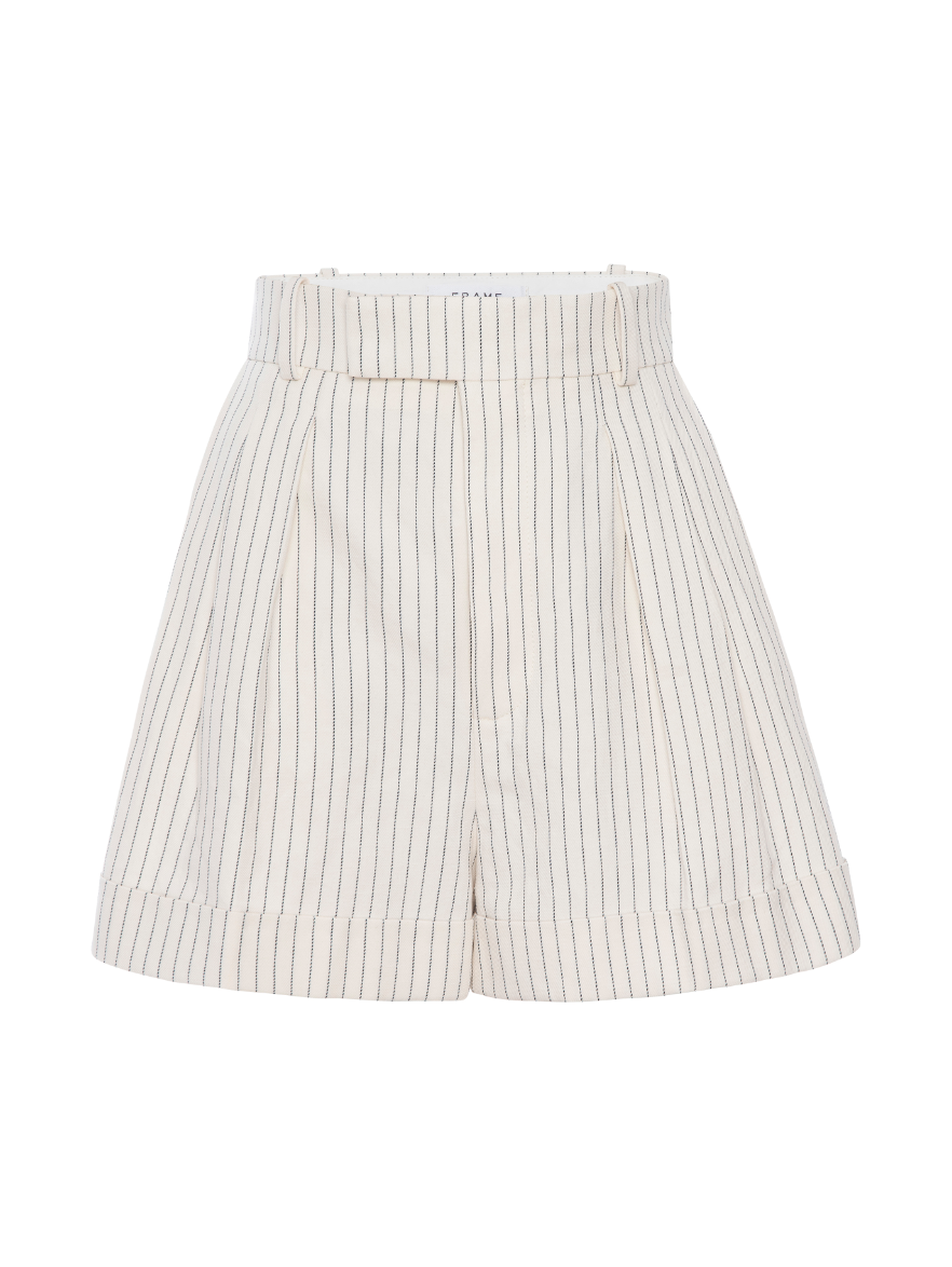 Pleated Wide Cuff Short