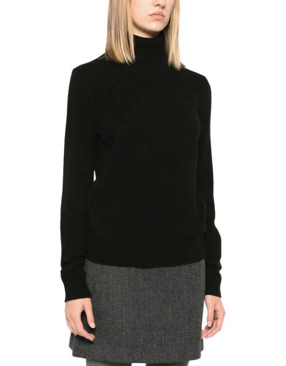 Fold Over Long Sleeve Turtleneck