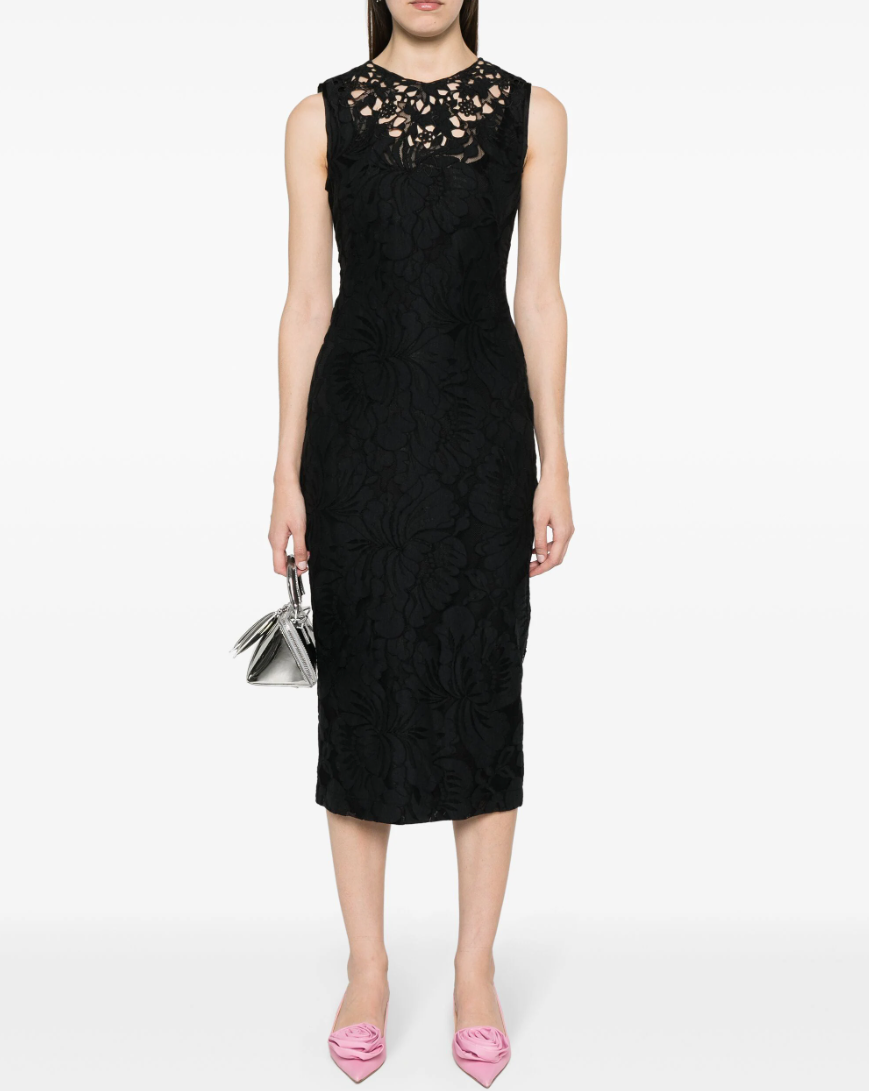 Raffles Sheath Dress in Lace