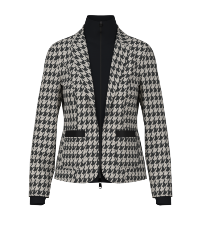 Houndstooth Blazer with Dickie