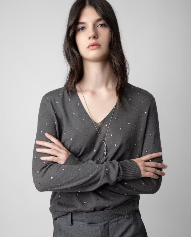 Elya Diamanté Cashmere Sweater