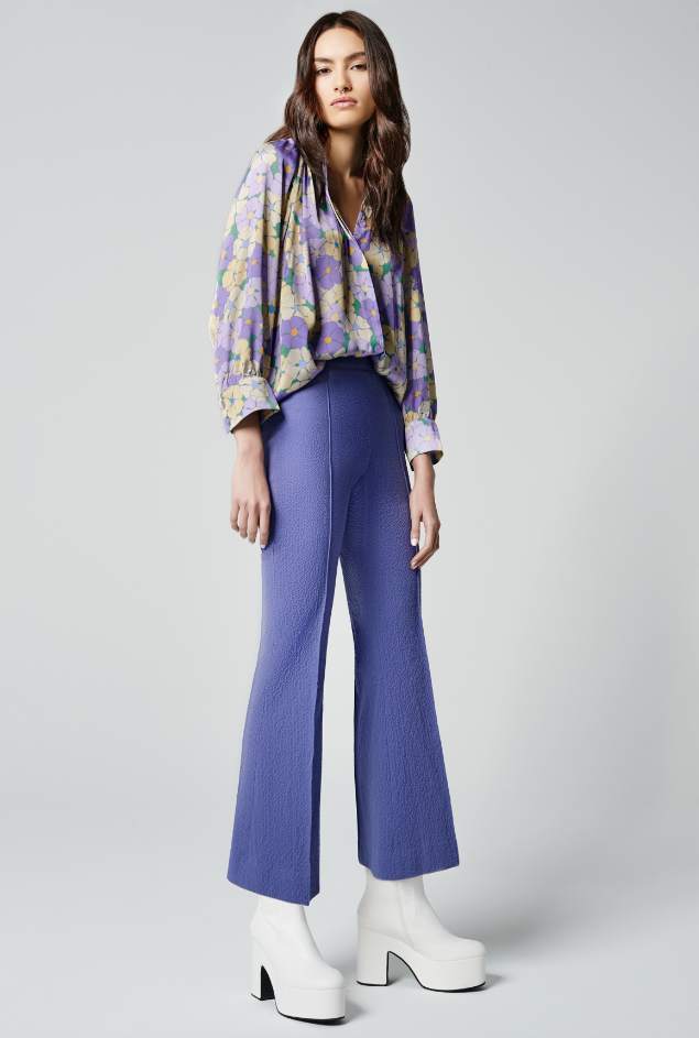 Cropped Pintuck Pant