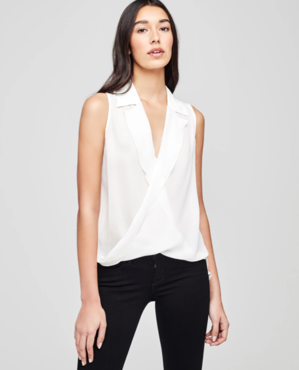 Freja Sleeveless Draped Blouse