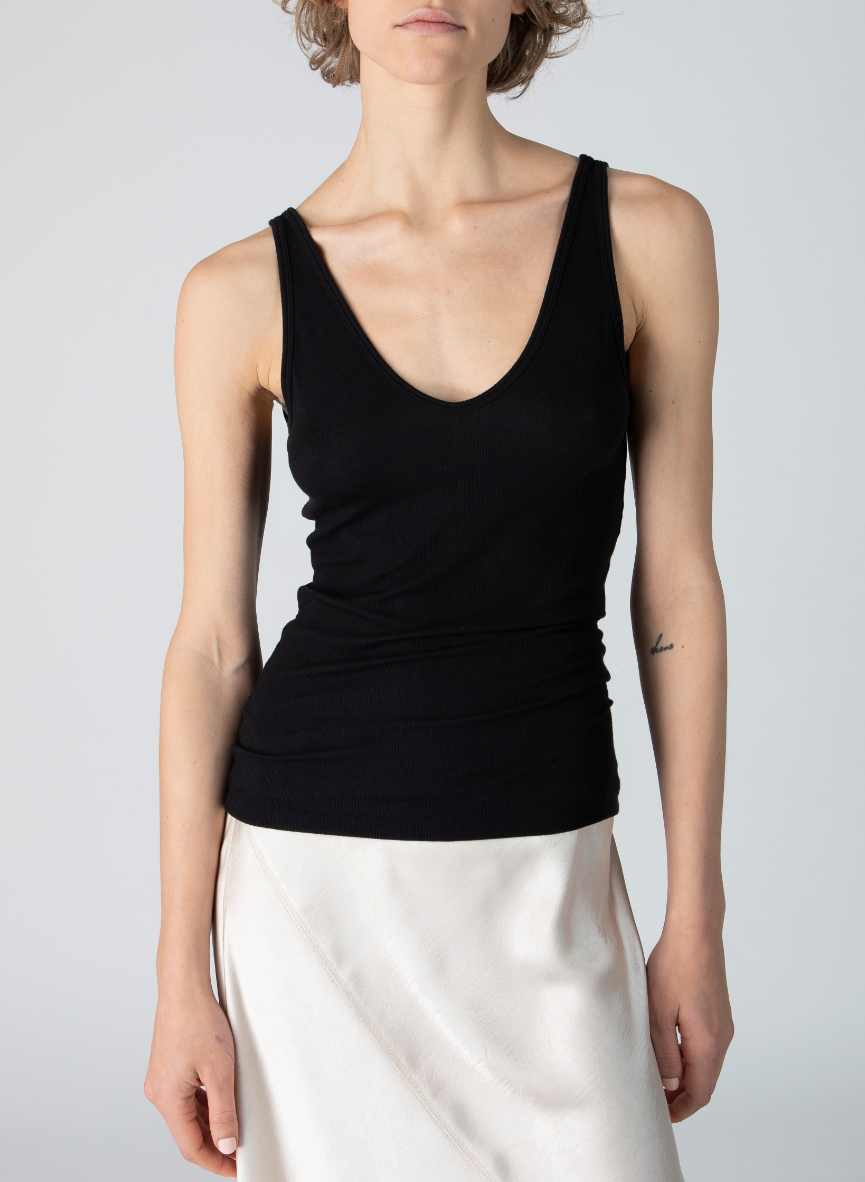 Modal Rib V-Neck Tank