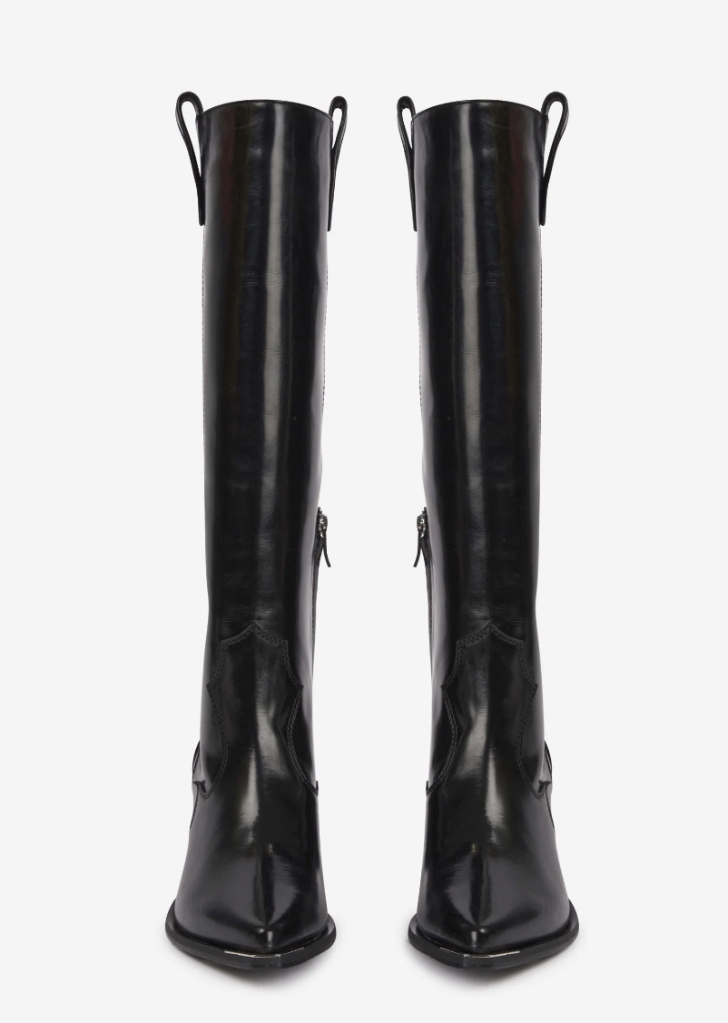 Tall Polished Western Boot