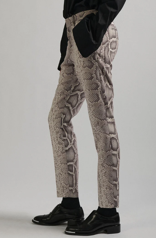 Snake Print Skinny Trouser