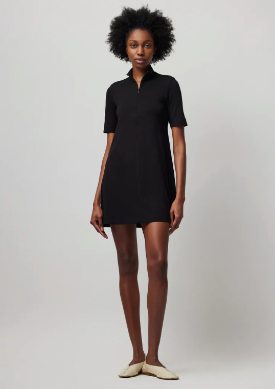 Pima Cotton Zip Front Dress