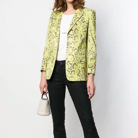 Blazer in Snake Print Ottoman