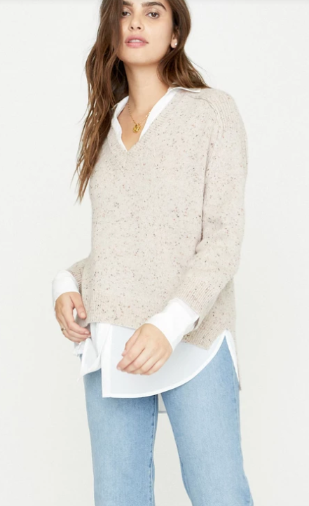 Layered pullover