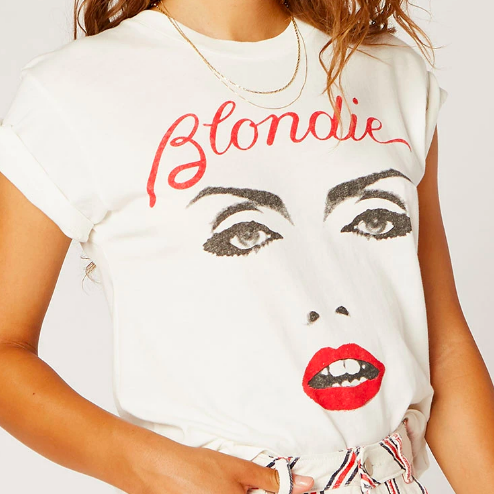 BLONDIE EYES AND LIPS T-SHIRT