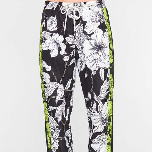 PAM AND GELA TRACK PANTS FLORAL