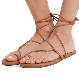 SUEDE LACE UP SANDAL JO TKEES
