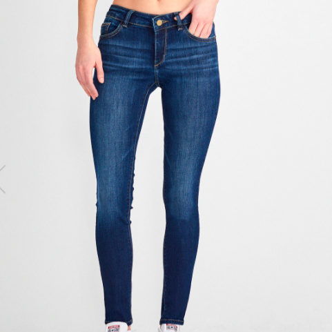 DL 1961 Emma Low Rise Skinny Jean Albany Sustainable Denim