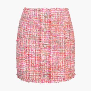 Adelyn Rae Lauren Tweed High Waist Skirt