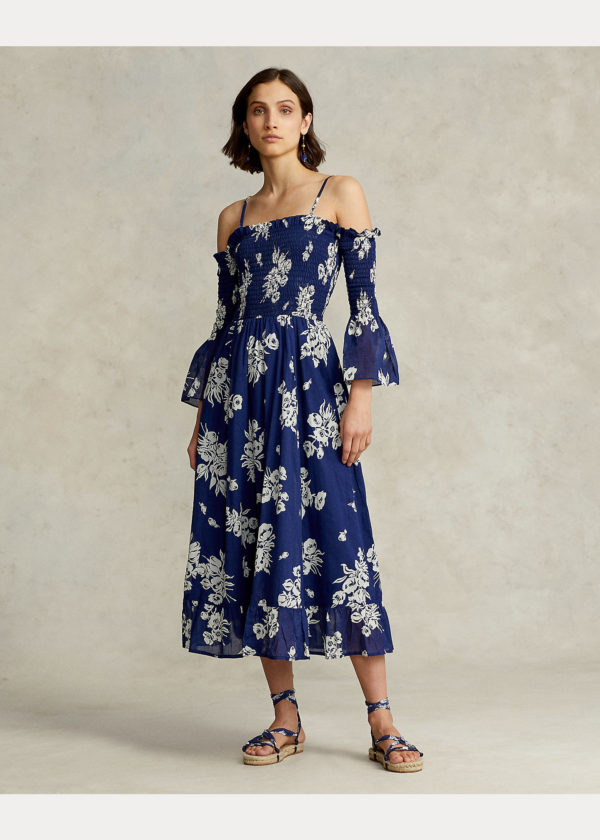 Polo Ralph Lauren Floral Cotton Midi Dress
