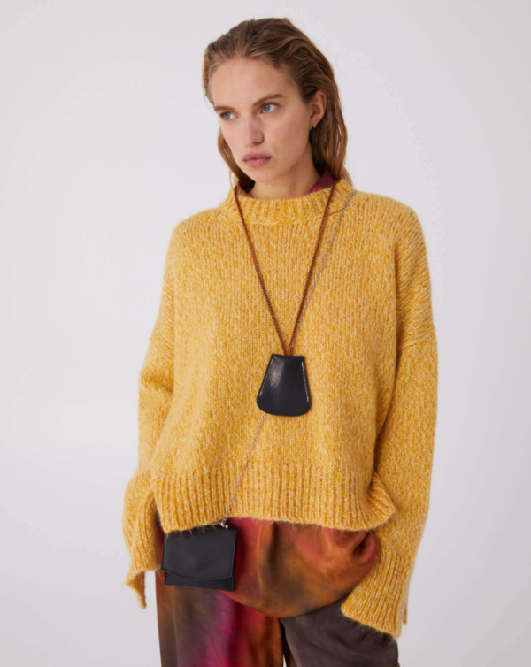 Sfizio Collection Sweater with Round Neckline and Porthole