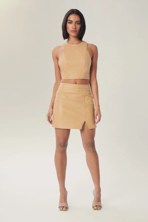 Lita by Ciara Leader Leather Skirt