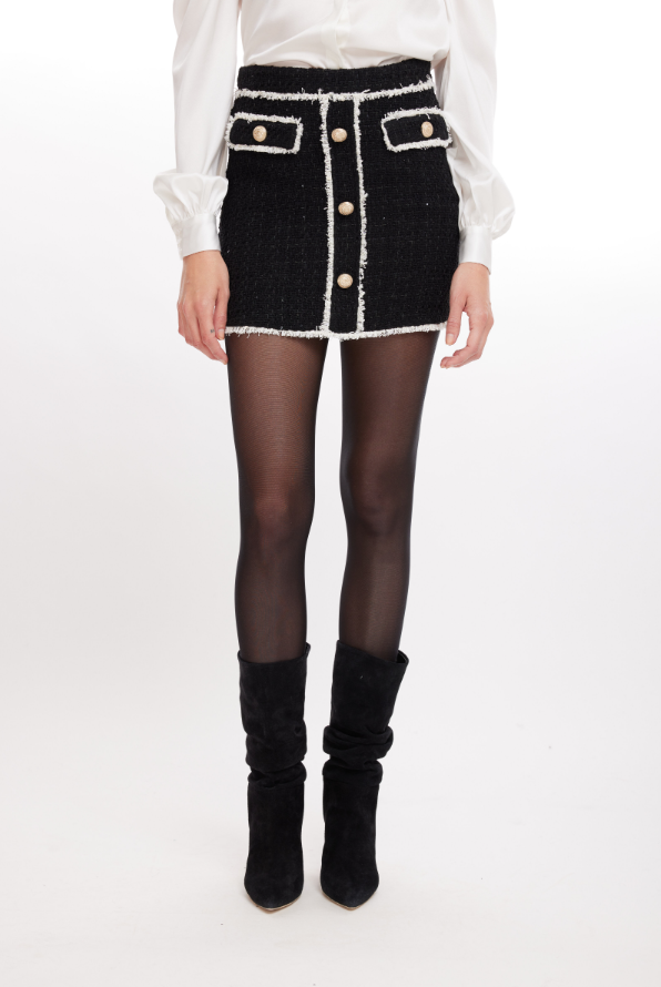Generation Love Nessa Contrast Tweed Skirt