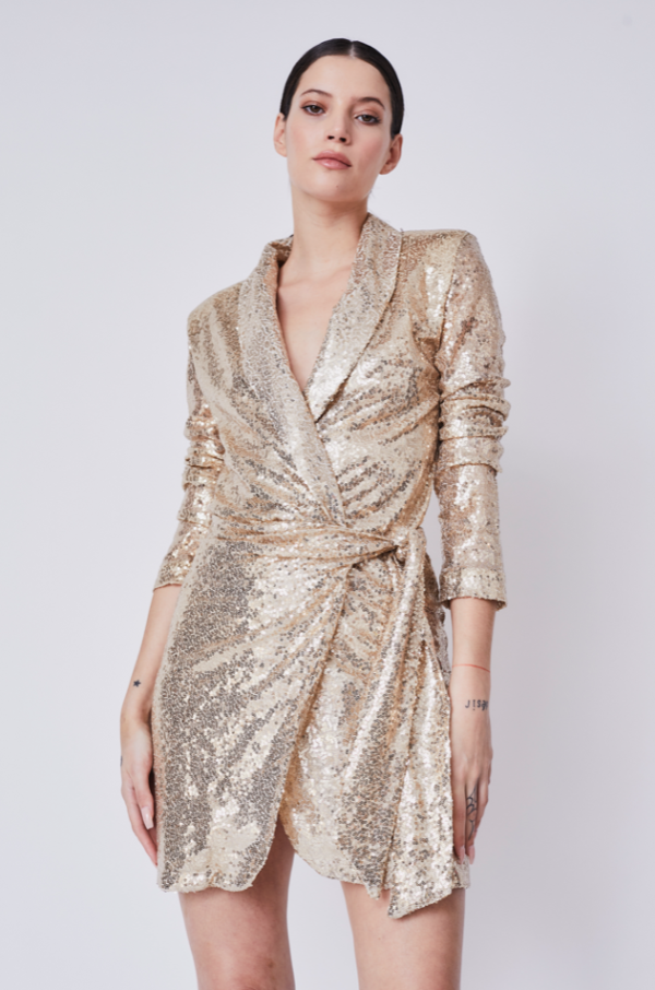 Deluc Volpe Sequined Mini Dress