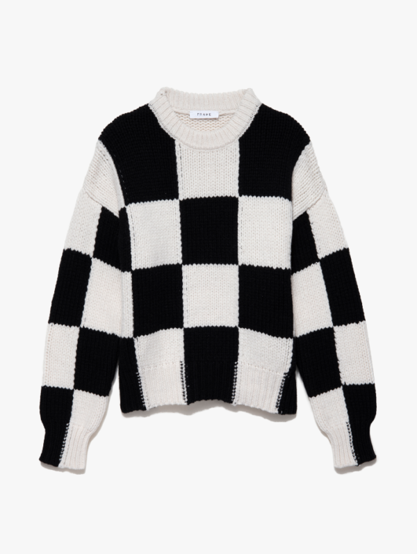 Frame Cropped Checkered Crew