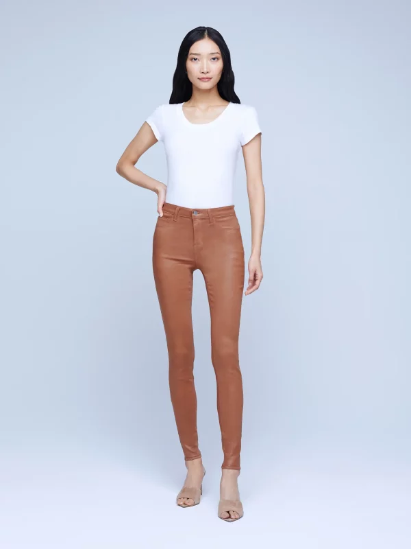 L'Agence Coated High Rise Marguerite Skinny