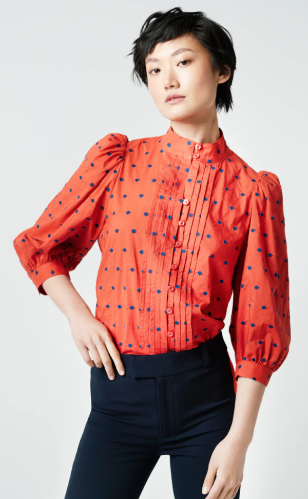 Smythe Embroidered Dot Frontier Blouse