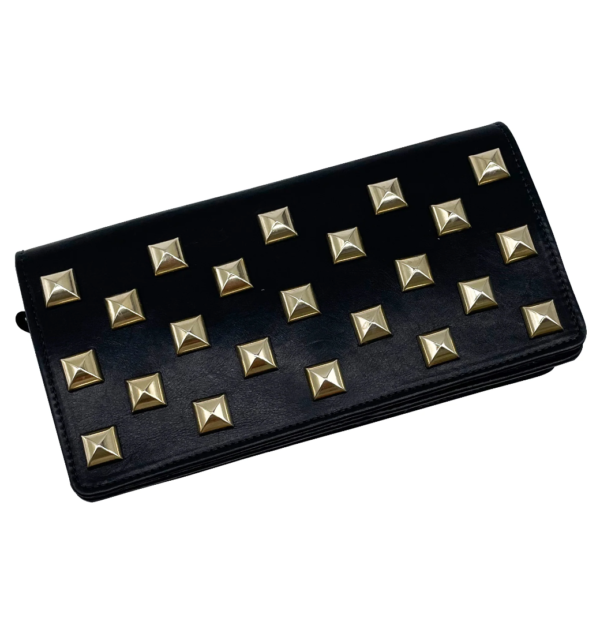 Streets Ahead Large Gold Pyramid Clutch