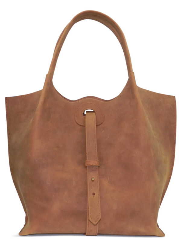 Oliveve Ava Large Shoulder Tote in Buffed Cowhide