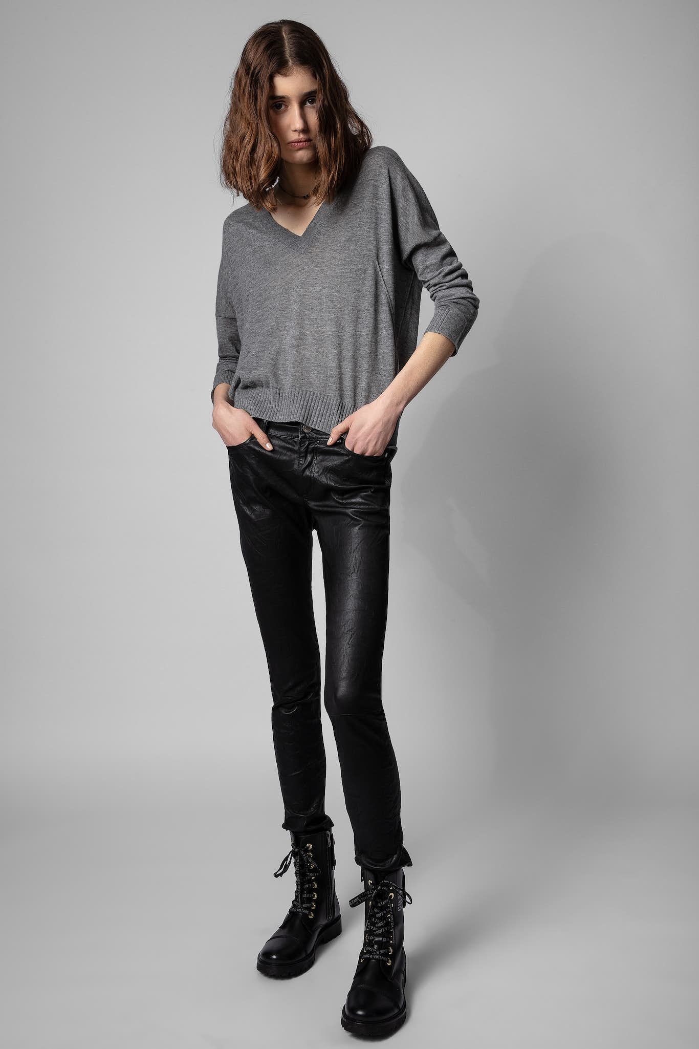 Zadig & Voltaire Phlame Leather Jean - Garbarini
