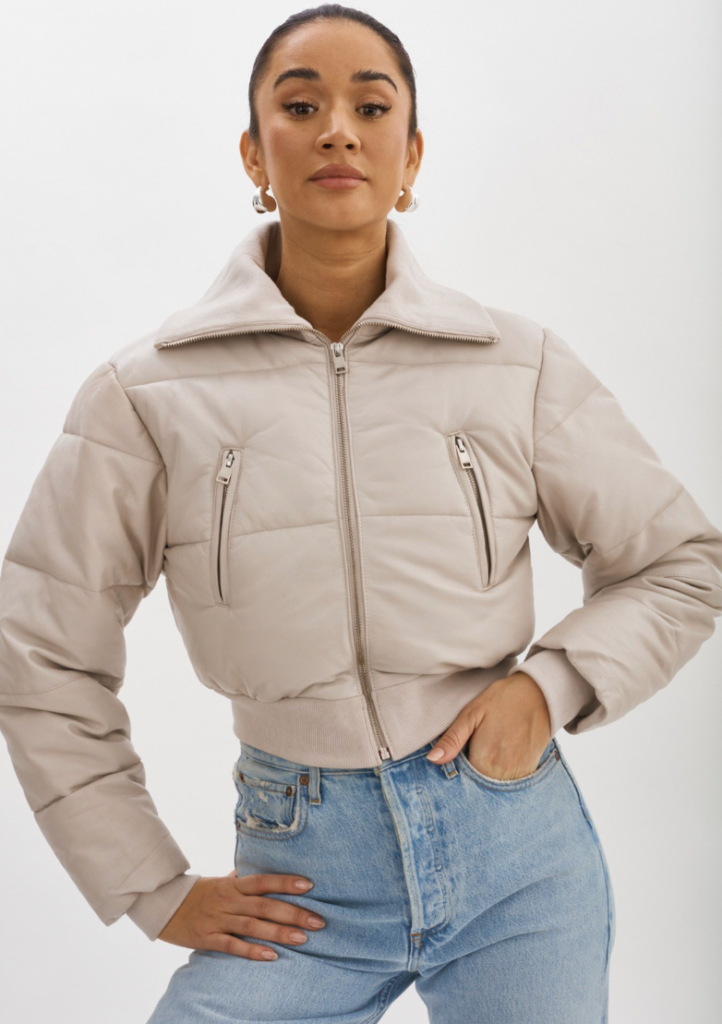 Lamarque Livia Leather Puffer Jacket